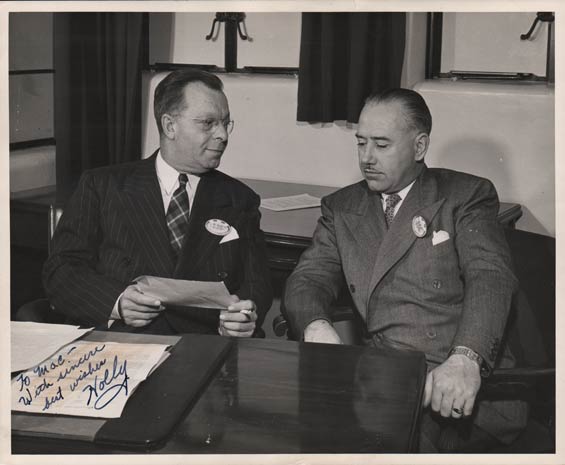 Lester J. Holoubek (L) and Elmer C. McLeod, Date Unknown